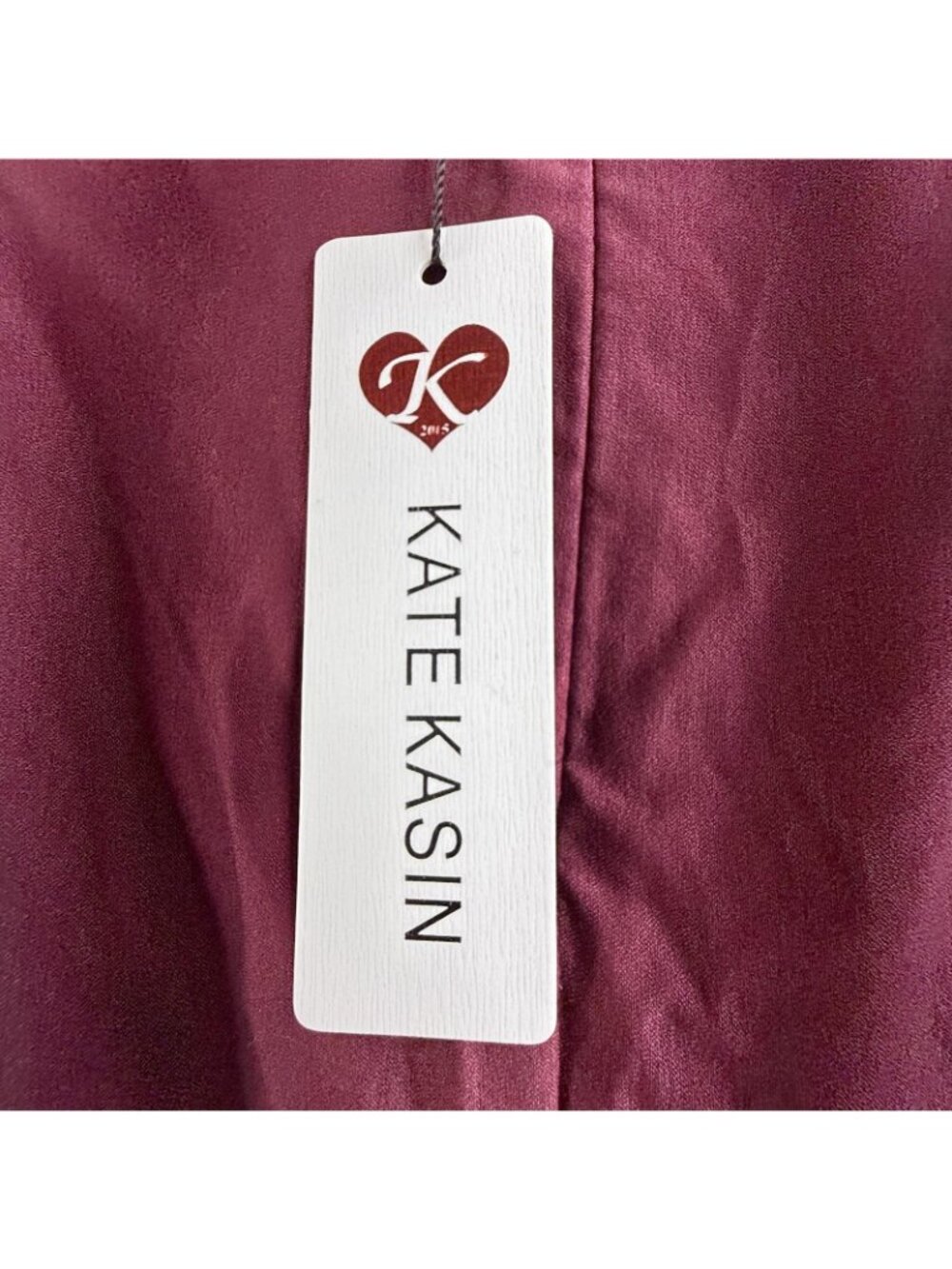 Kate Kasin Skirt Womens Large Red Pencil Stretch Knee Length Pockets Work Office - Picture 9 of 16